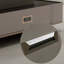 Table basse rectangulaire en acier au carbone gris