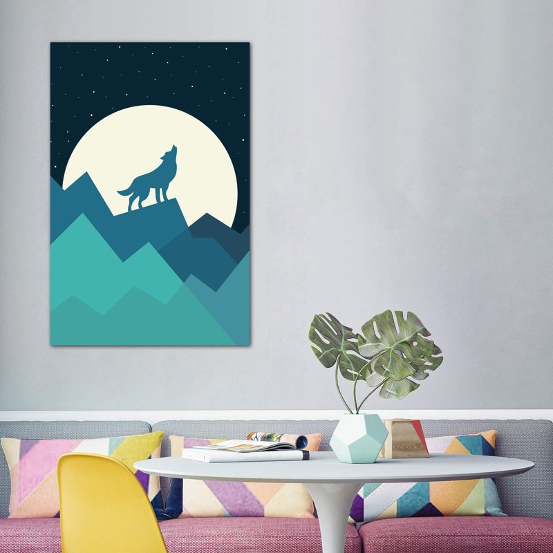 «Keep the Wild in You» par Andy Westface - impression d'art graphique, H 60 po x l 40po x P 1,5 po, Toile tendue