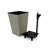 2-Pack Smart Self-Watering Square Planter For Indoor And Outdoor - Hand Woven Wicker - Gray-2034608848