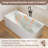 Fslefay 63'' Terrazzo Freestanding Solid Surface Concrete Soaking Bathtub