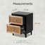 Table de chevet d'appoint 2 tiroirs Aril-1833123367