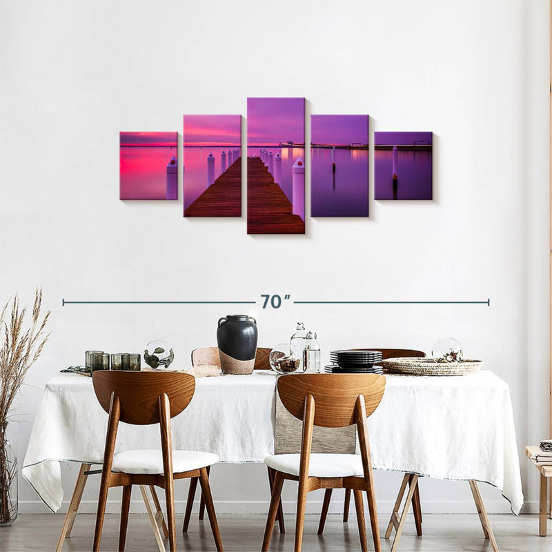 Aletra Chesapeake Bay Dock Sundown, H 24 po x l 55 po