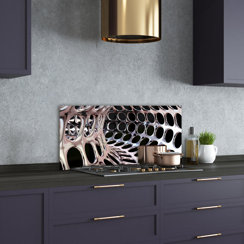 Banu 50cm W x 100cm L Glass Peel and Stick Panel