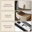 Meuble-lavabo compact en bois massif Luxury