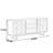 Solid Wood Dining Room Retro Sideboard-1121197849