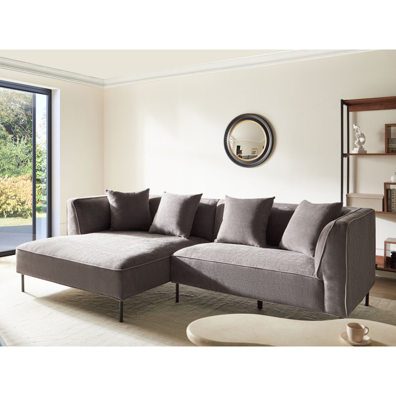 3 Seater Corner Sectional, Left Hand Facing, Taupe