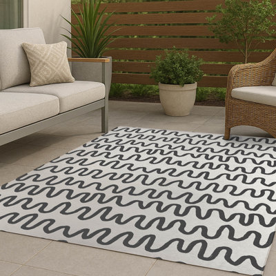 Tapis d'extérieur antidérapant à rayures Wiggle