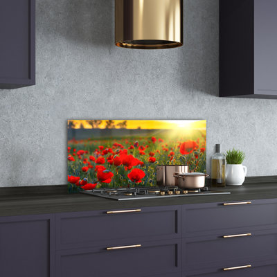 50cm W x 100cm L Glass Peel and Stick Panel