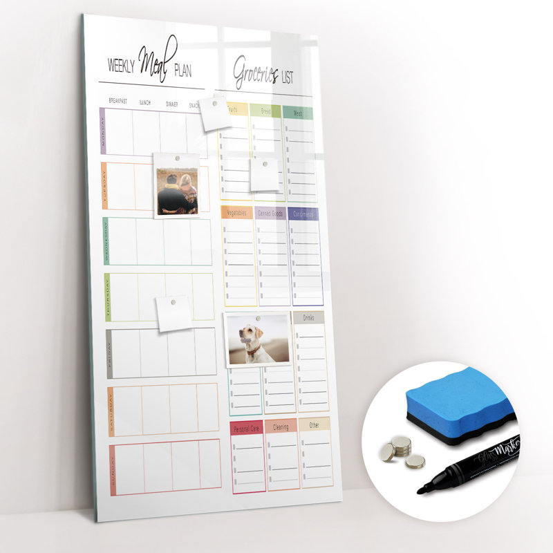 Magnetic Glass Dry Erase Board