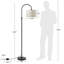 Lampe sur pied arquée 61,8 po Nantwich-62142684