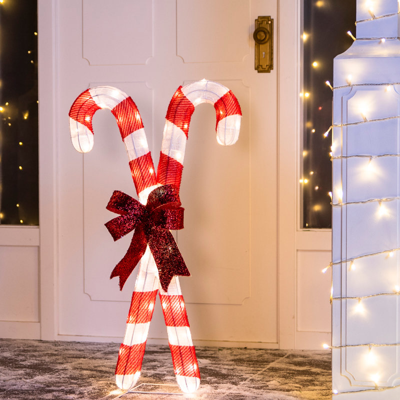 Candy Canes Lighted Display