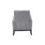 Chaise berçante gris acier avec dossier élégant