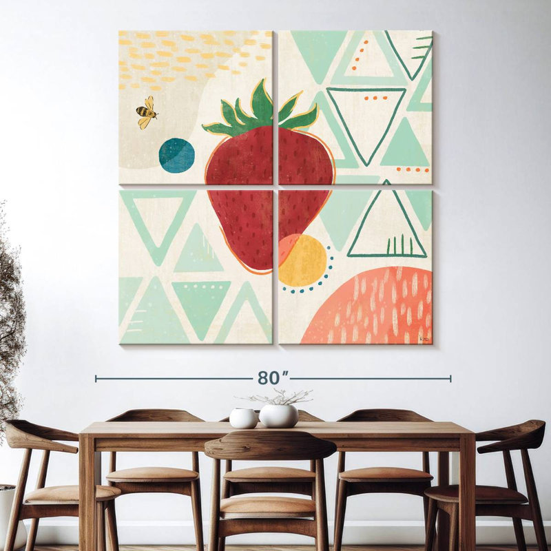 Yarlin Fruit Frenzy IV, 74" H x 74" W
