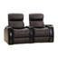 Siège de cinéma en cuir véritable avec porte-gobelet de 70,5 po de large Chimon-29303092