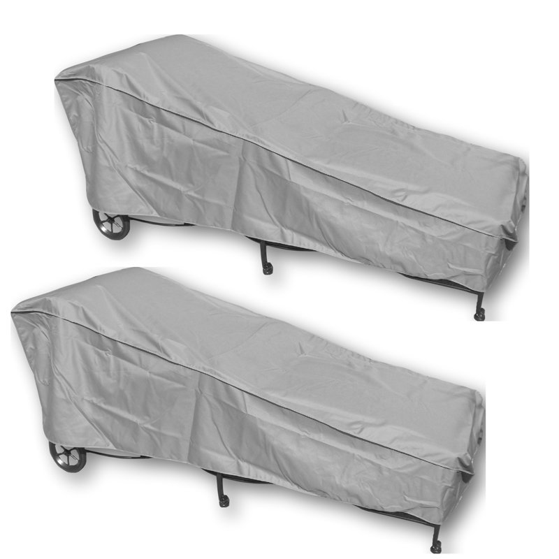 Outdoor Patio Chaise Lounge Cover, Reserve Gray