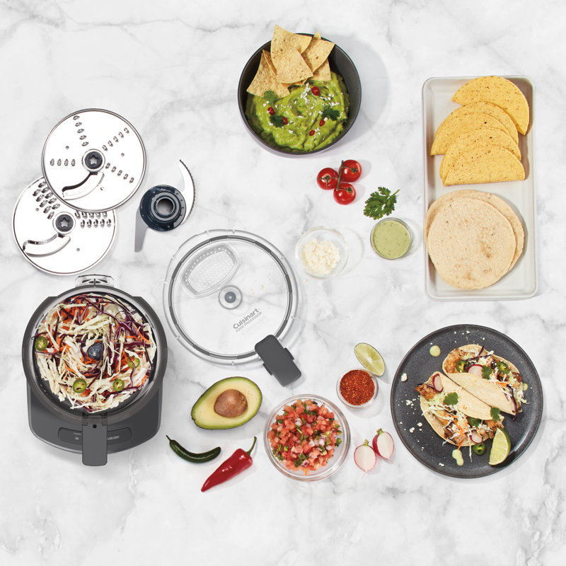 7-Cup Electric Food Processor, Gray