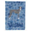 Caniche en polyester à 2 côtés 40 x 28 po standard welcome drapeau maison-957493073