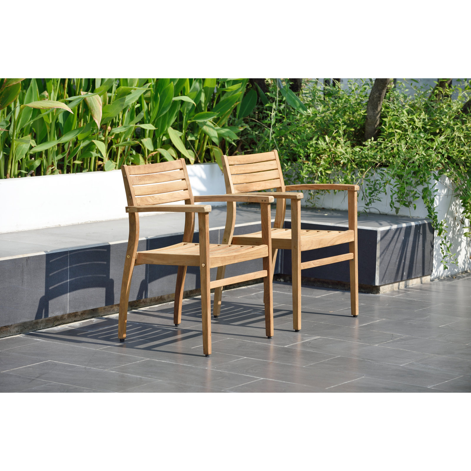 Anautica 118" Teak Patio Dining Set
