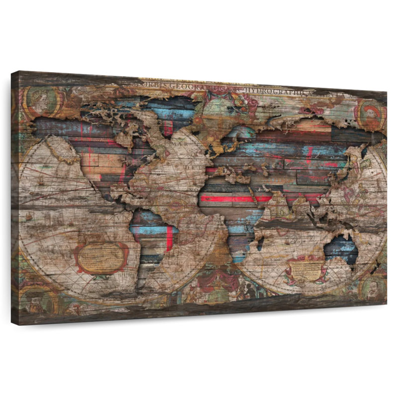 Aliaz Distress World, 24" H x 36" W