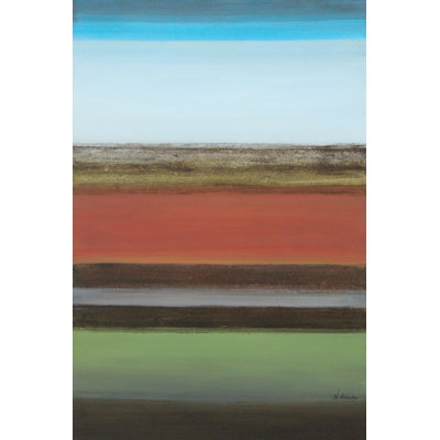 Peaceful Green II - Wrapped Canvas Painting