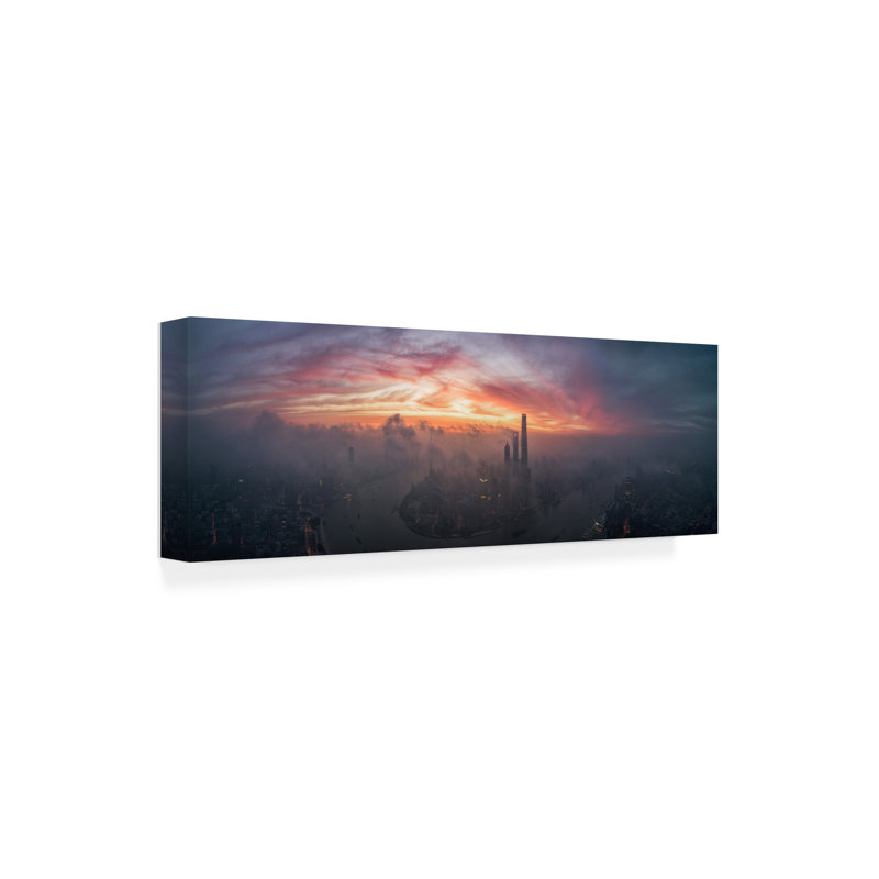 Art sur toile Stan Huang, H 10 po x l 32 po