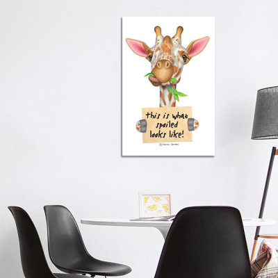 Giraffe by Danny Gordon - Wrapped Canvas Gallery-Wrapped Canvas Gicl��e