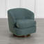 Fauteuil demi-tonneau rembourré et pivotant-1026656992