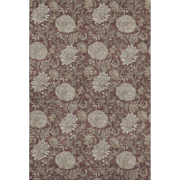 Premium Machine Washable Prisco Merlot Rug