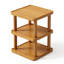 Support de rangement pliable en bambou à 3 niveaux, solution de rangement peu encombrante, aucun assemblage requis