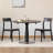 Black Round Solid Wood Dining table-713013303