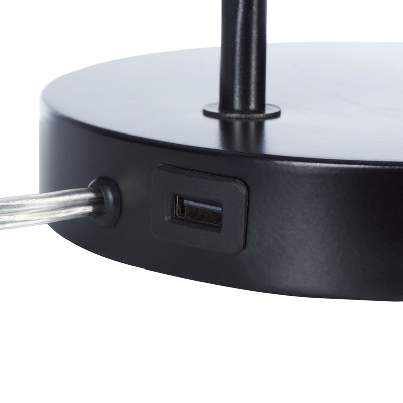 Lampe de bureau 26 po avec USB Aleksandra