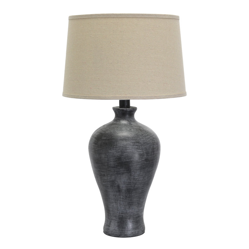 Jersie Ceramic Lamp, Blue Gray