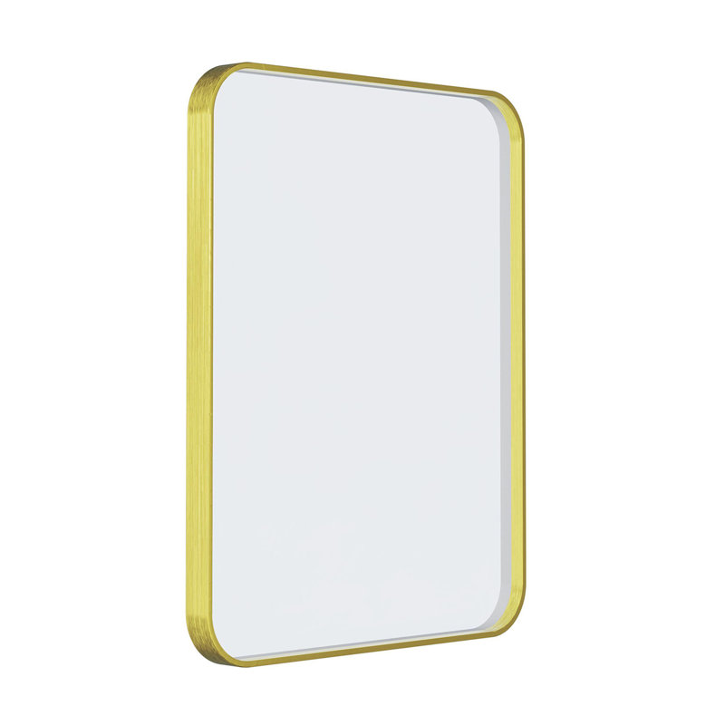 Miroir de salle de bain mural 40 po x H 32 po, Doré, 42,91 po x 34,25 po