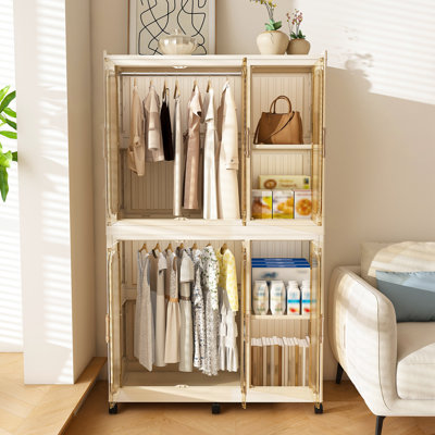 Rangement portatif avec 6 cubes et 2 tringles suspendues Rex