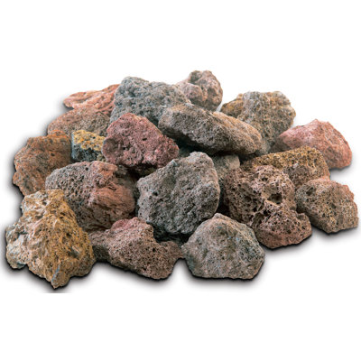 7 lb. Natural Lava Rock Fire Pit Glass