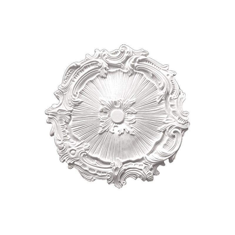 Médaillon décoratif en polyuréthane 1-3 / 8 po x 16-3 / 4 po