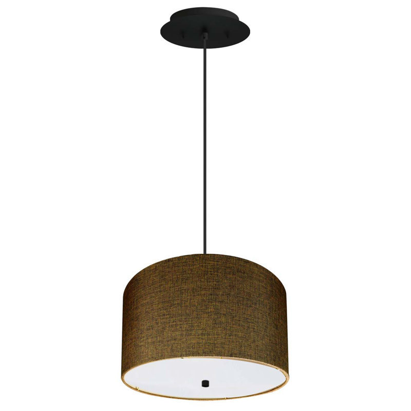 Lefebure 2 - Light Drum Pendant, Black