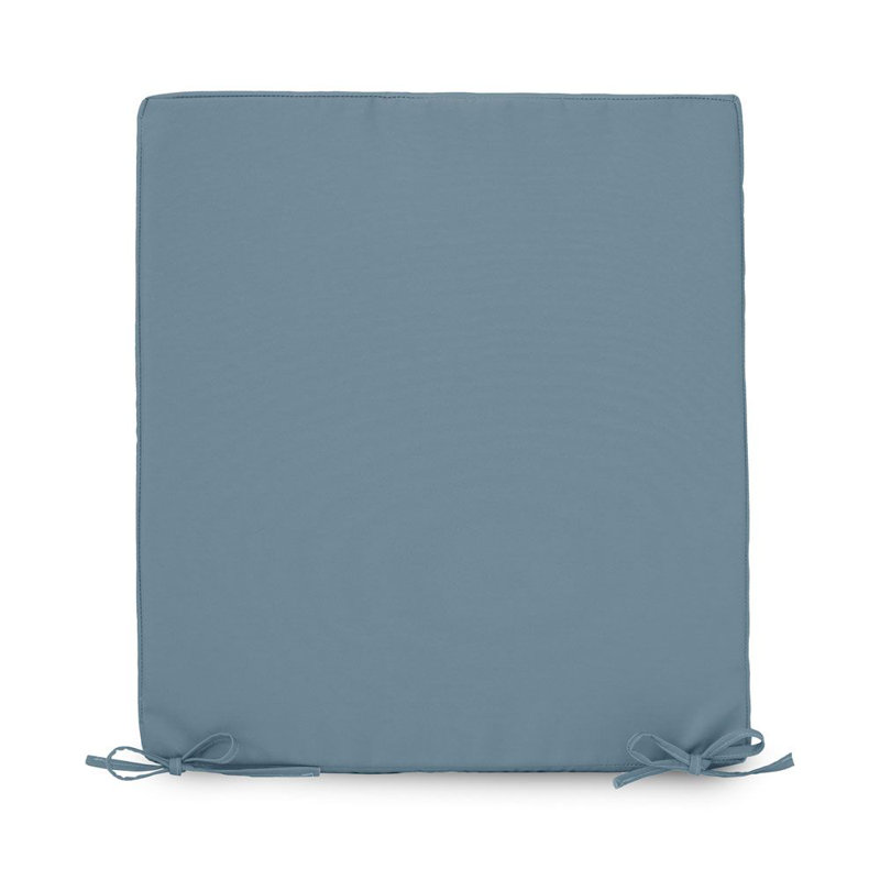 rucomfy Beanbags Water Resistant Seatpad. Pre Filled Foam, Strong Ties for Outdoor Funiture, Multiple Sizes, Blue