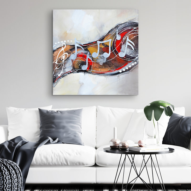 Abstract serenade - 32"x32" art on canvas