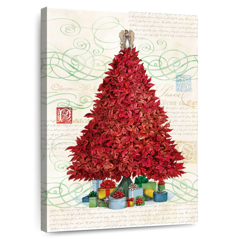 Lelend Poinsettia Tree, 51" H x 34" W