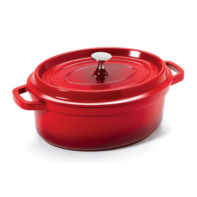GET Cocotte ovale antiadhésive en fonte d'aluminium