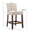 Tabouret de comptoir touffeté