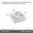 Bothwa Home Square Ceramic Countertop Wash Basin (White Finish) CUPC Certified