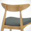 Chaises de salle à manger en bois d'hévéa Charley-639828355-639828367