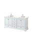 Meuble-lavabo double autoportant Deborah avec plateau en quartz-92725457-92725453-92725458