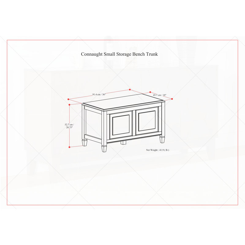Petit coffre de rangement Connaught