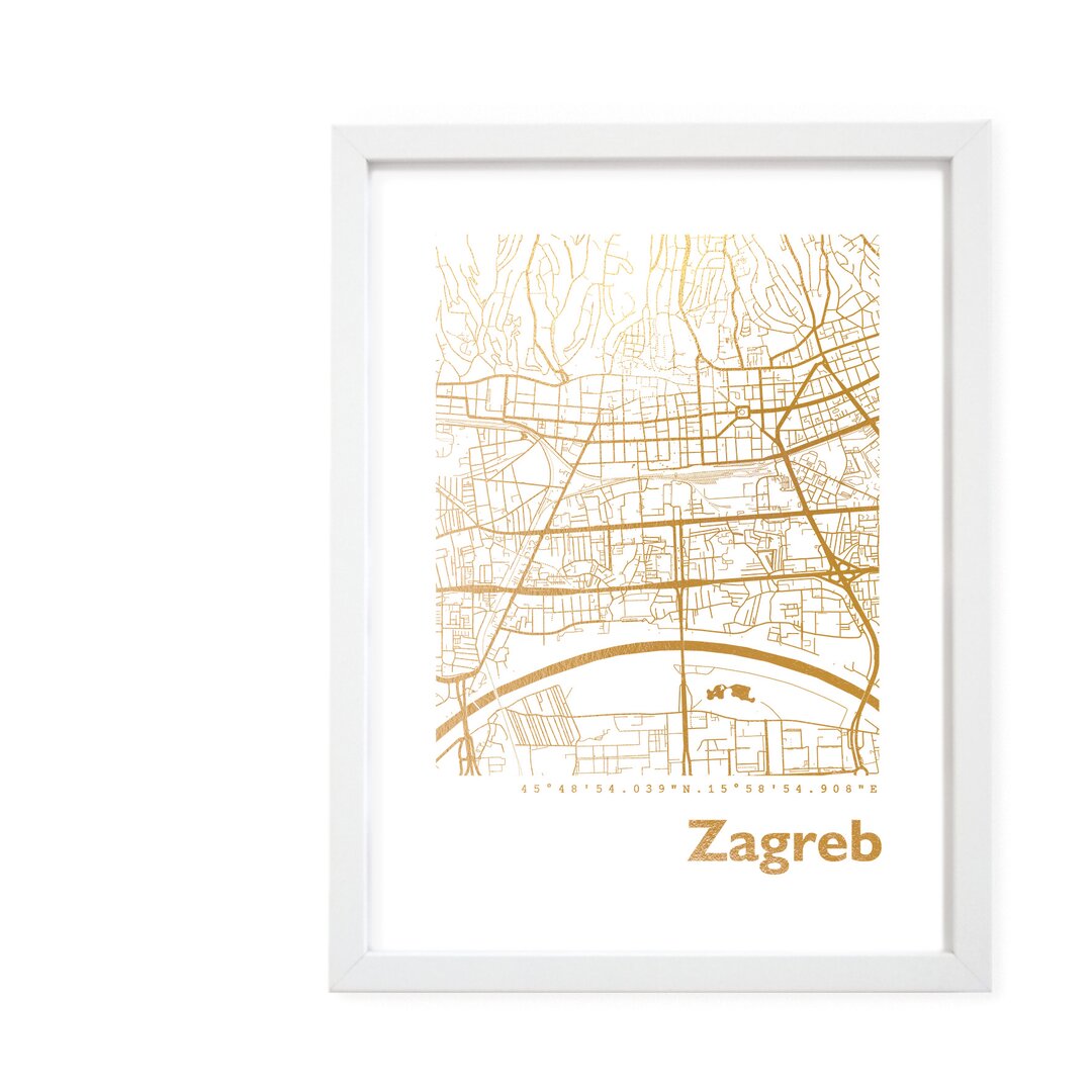 Gerahmter Grafikdruck Zagreb