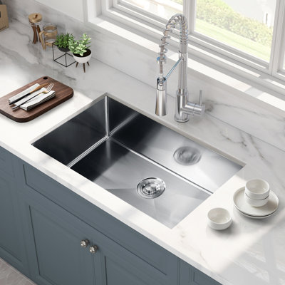 27'' L Single Bowl Stainless Steel Kitchen Sink