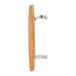 Poignée en bois avec porte chromée FHC C1069