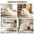 Oversized Barrel Accent Chair, 360° Swivel Round Upholstered Sofa, Chenille High-Resilience Sponge, No Assembly Wide Seat-538682850